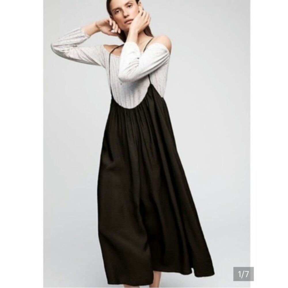 Anthropologie Akemi + Kin Black Wide Leg Jumpsuit Size: XS